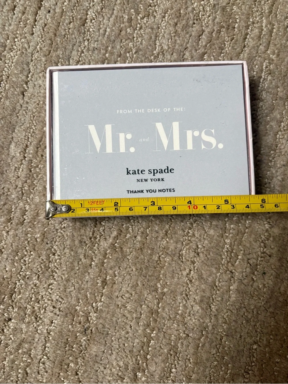 kate spade Mr. and Mrs. Thank You Notes - Gray